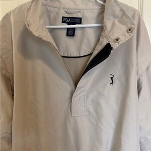 PGA Tour Beige Pullover Jacket